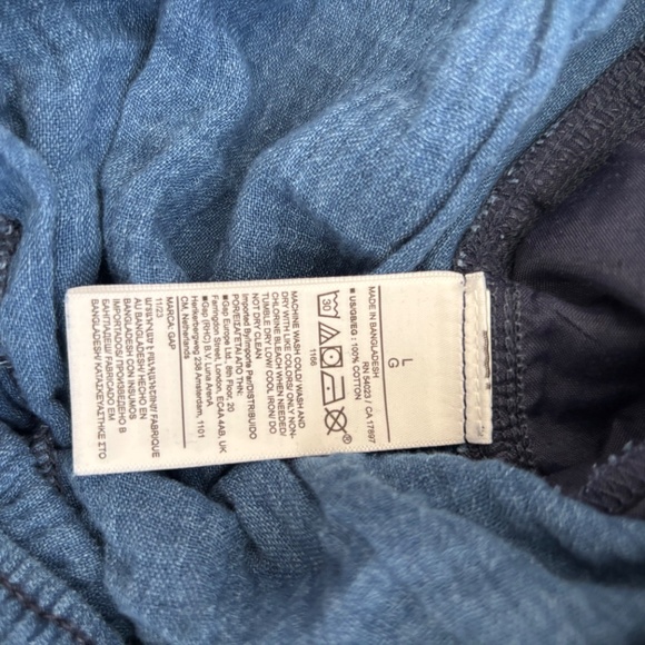 Cotton gauze high waisted flowy pants - Picture 3 of 3